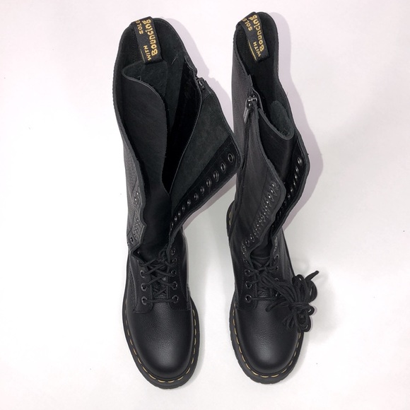 DR. MARTENS 1B60 BEX KNEE-HIGH BOOTS 20 eyes SIZE 8 - Picture 5 of 9